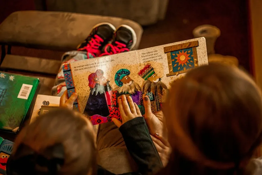 Photo reading with children benefits studies